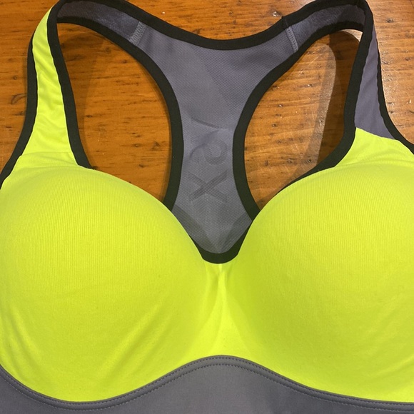 VSX sports bra neon support high intensity cross train running workout gym rat - Picture 3 of 8